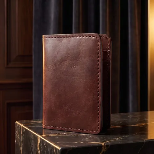 SLIM CARD HOLDER — Ruby · vacchetta